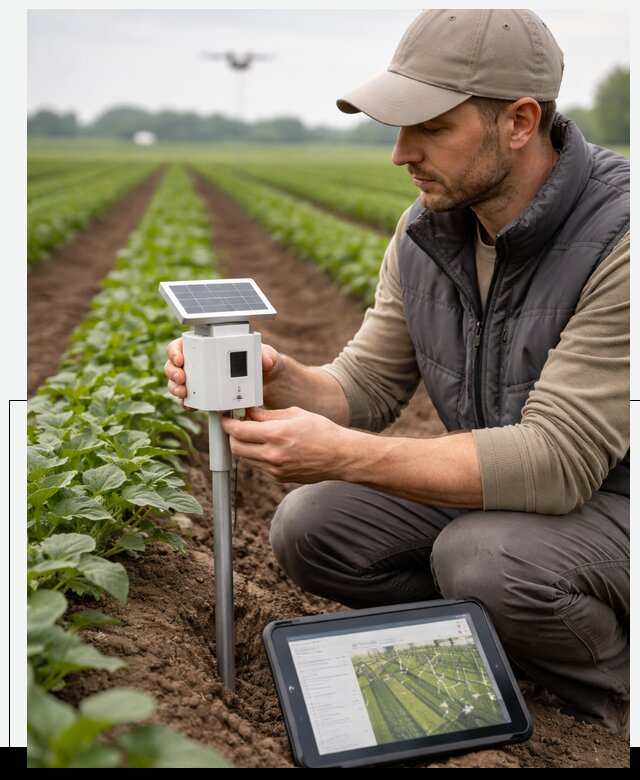 IoT мониторинг сельскохозяйственных полей и контроля в Тихорецке