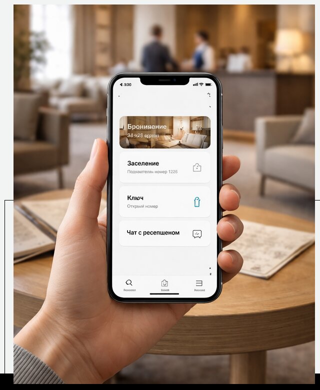 Мобильное приложение для гостей отеля в Тихорецке, управление сервисом